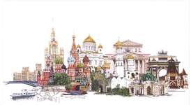 Moscow, a cross stitch kit by Thea Gouverneur