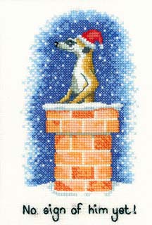 No Sign Of Him Yet?, cross-stitch kit by Peter Underhill