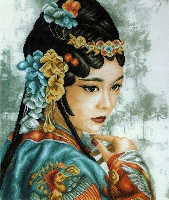 Phoenix Thoughts, cross stitch kit by Lanarte