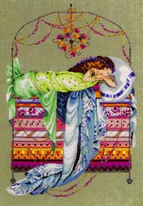 Sleeping Princess, Cross-Stitch Pattern by Nora Corbett