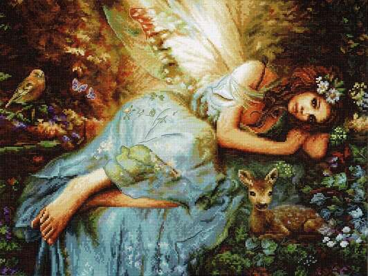 Spring Fairy, cross stitch kit by LetiStitch