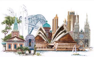 Sydney, cross stitch kit by Thea Gouverneur