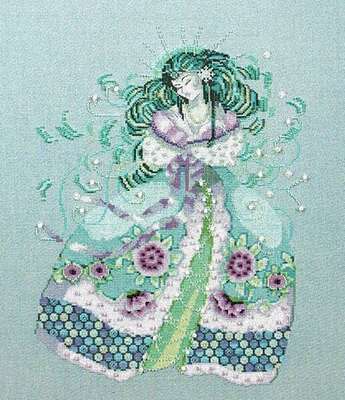 The Snow Maiden, cross stitch pattern by Mirabilia