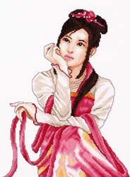 Young Japanese Woman, cross stitch kit, Lanarte, 2009